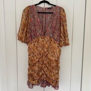 ASOS Floral Puff Sleeve Dress